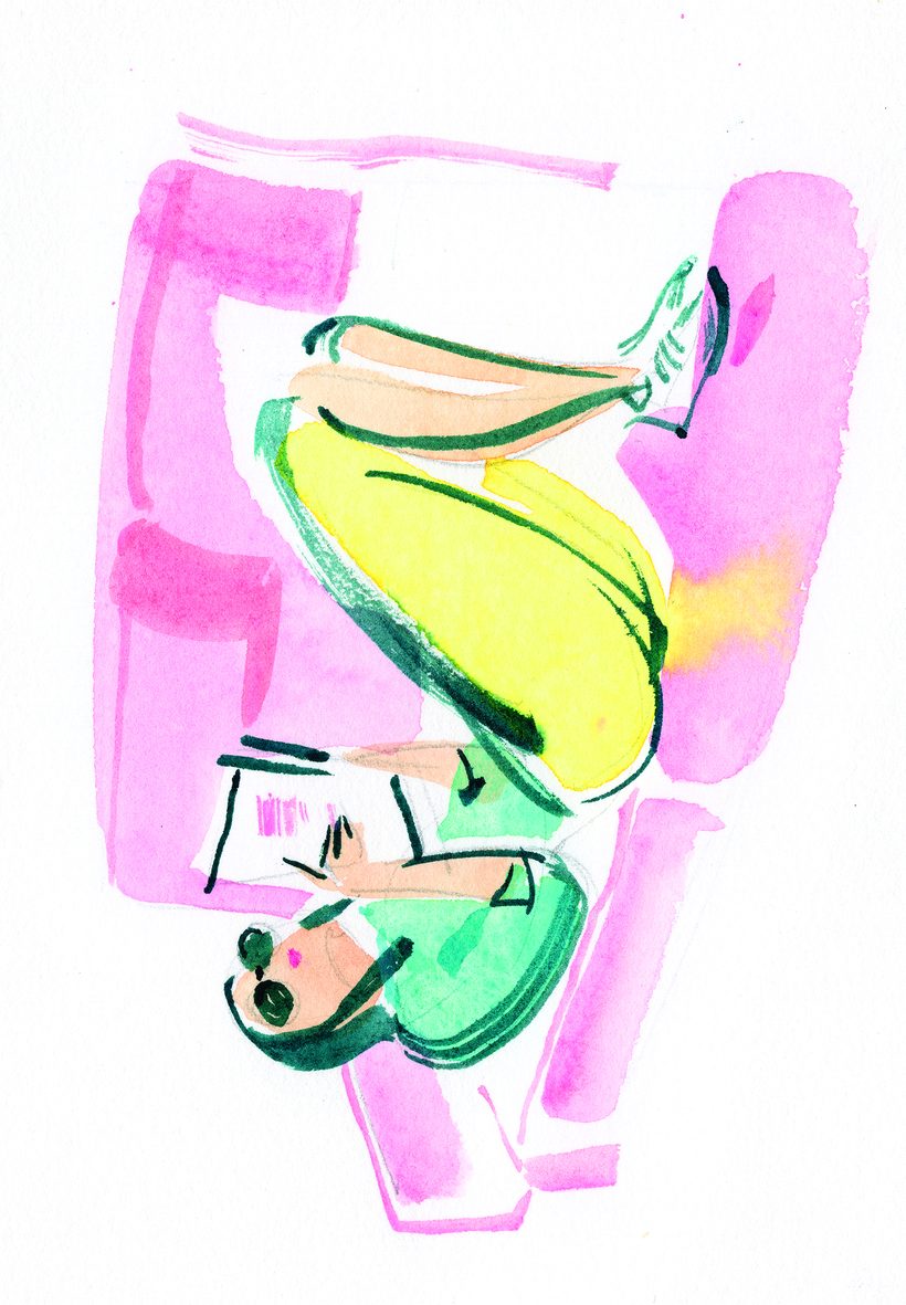 Jelly Bean, a watercolour illustration by Lihuà from the Daydreams collection.