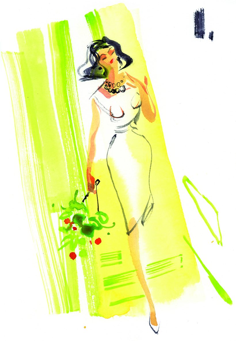 In the mood for love, a watercolour illustration by Lihuà from the Daydreams collection.