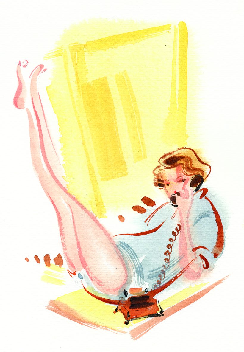 1800-YOUR-LOSS, a watercolour illustration by Lihuà from the Daydreams collection.