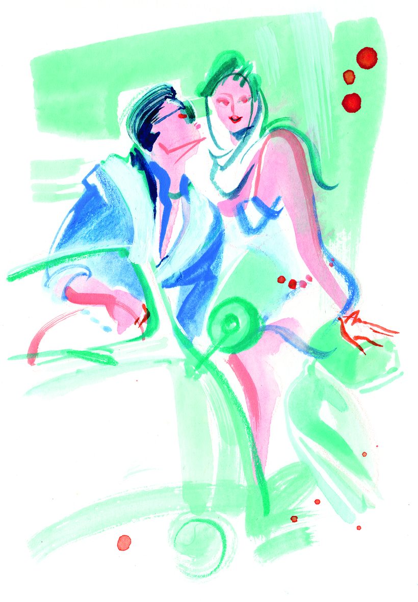 Rebel without a cause, a watercolour illustration by Lihuà from the Daydreams collection.